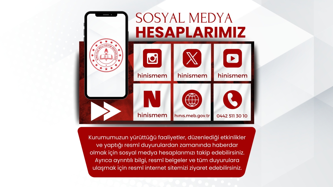 Resmî Duyurular ve Güncel Etkinlikler İçin Takipte Kalın