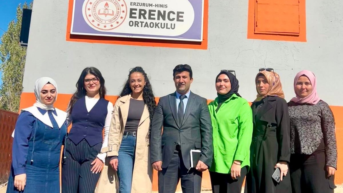 İlçe Millî Eğitim Müdürümüz Sayın Yakup Abak'ın Erence Ortaokulu'nu Ziyareti