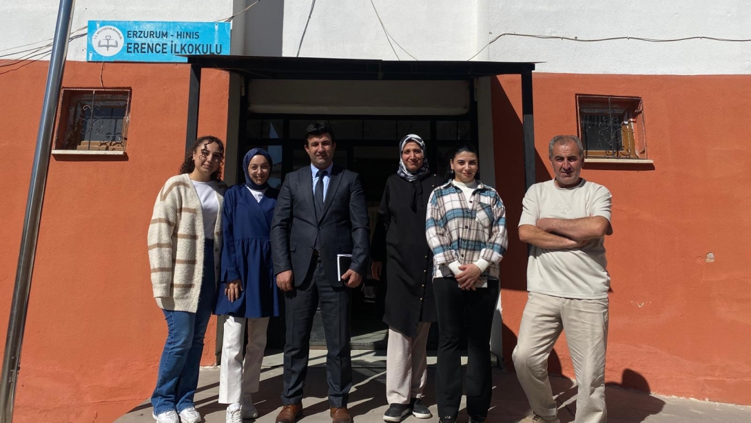 İlçe Millî Eğitim Müdürümüz Sayın Yakup Abak'ın Erence ve Gürçayır İlkokullarını Ziyareti